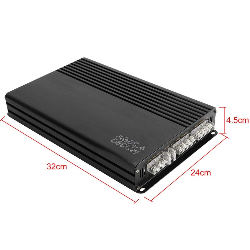 YaeCCC 5800W 12V 4 Channel Car Amplifier Stereo Audio Super Bass Power Subwoofer Amp - Image 2